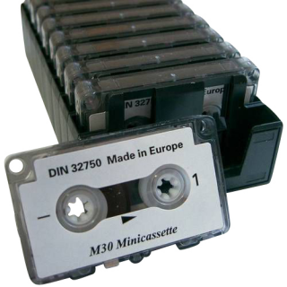 Minikassette M30 2x15 Minuten, 5er-Pack